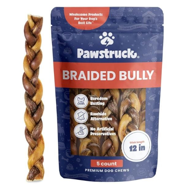 Pawstruck braided bully sticks product. 