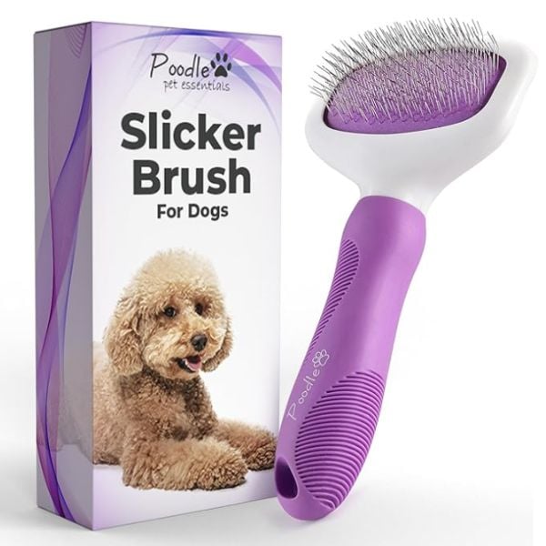 Poodle pet essentials slicker brush product.