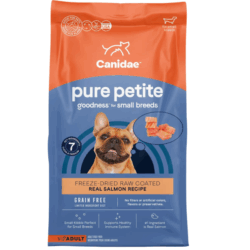candiae pure petite freeze dried raw coated salmon