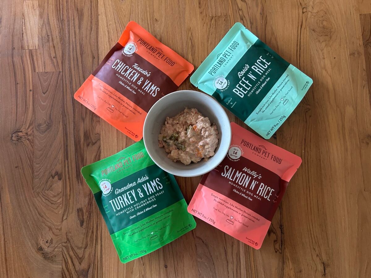 portland pet food company dog food packaging