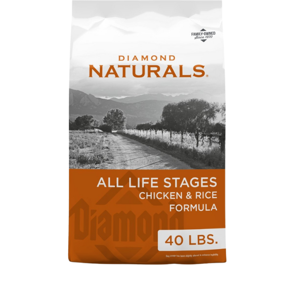 diamond natural all life stages chicken and rice dog food