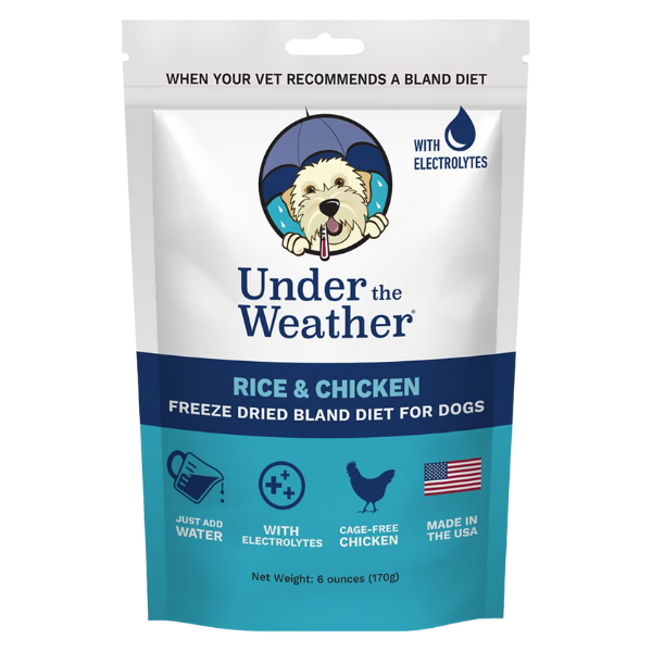 Under the weather bland diet dog food.