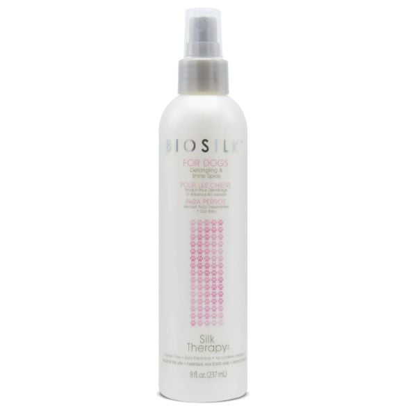 BioSilk detangling spray for dogs product.