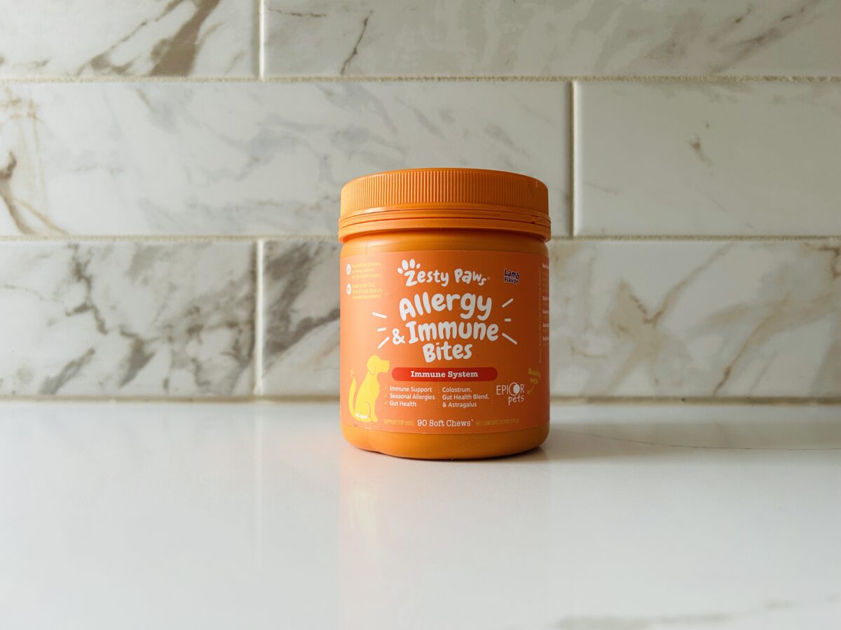 zesty paws allergy immune bites packaging