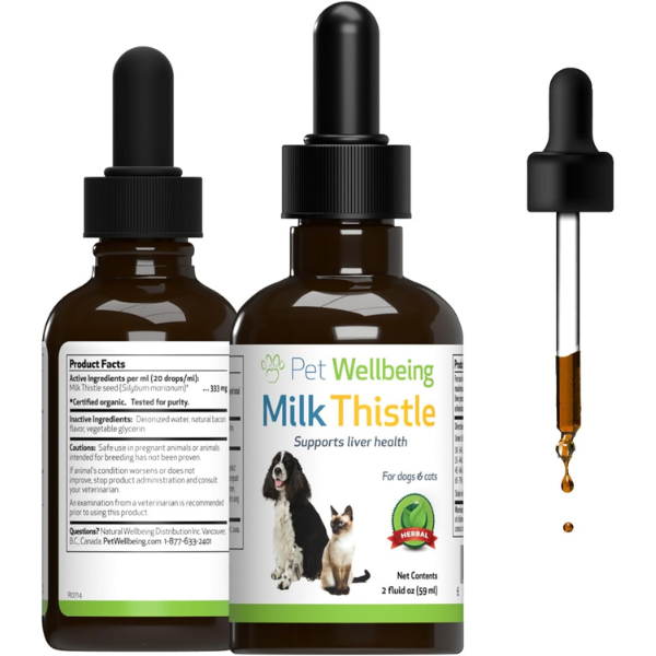 Pet Wellbeing Milk Thistle supplement