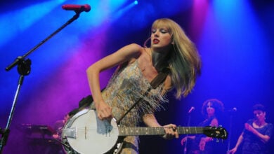 Rio de Janeiro, December 8, 2009. Singer Taylor Swift during her show at the HSBC Arena in Rio de Janeiro, Brazil.