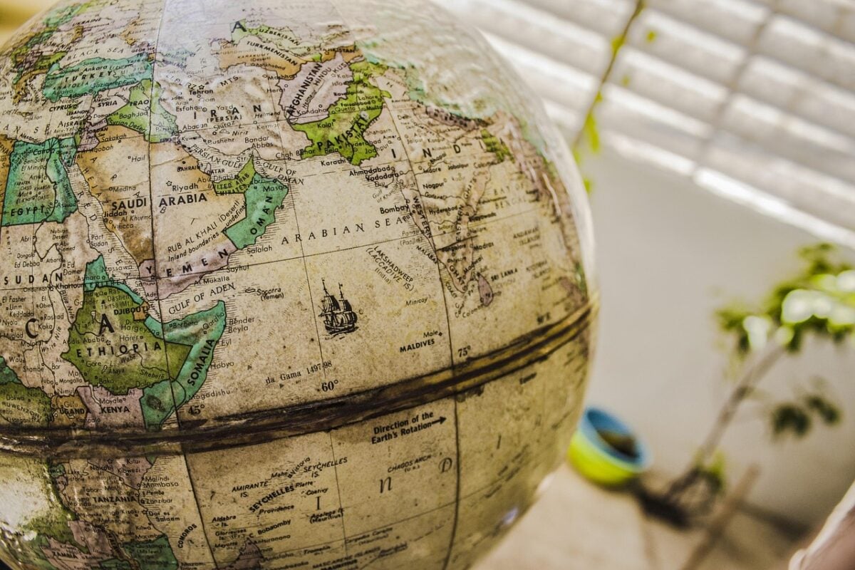 World globe.