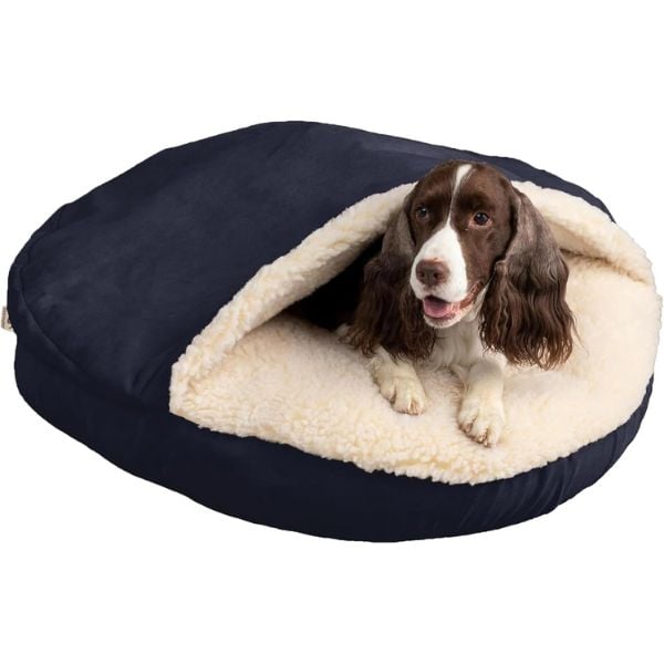 Snoozer Classic Poly-Cotton Cozy Cave Pet Bed