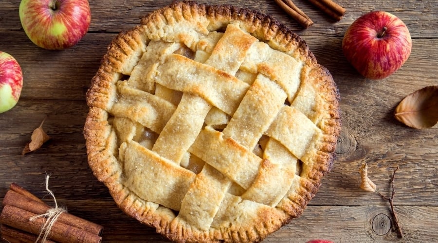 Apple Pie on Table