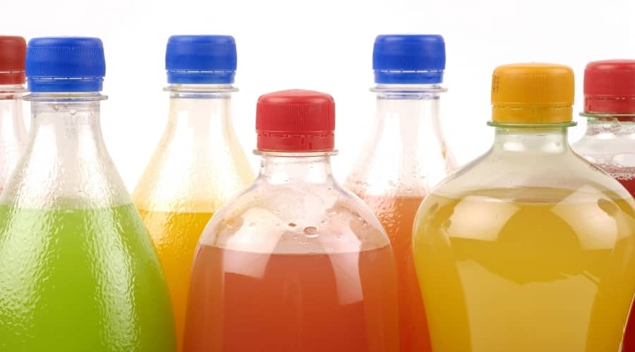Bottles of Soda Pop.