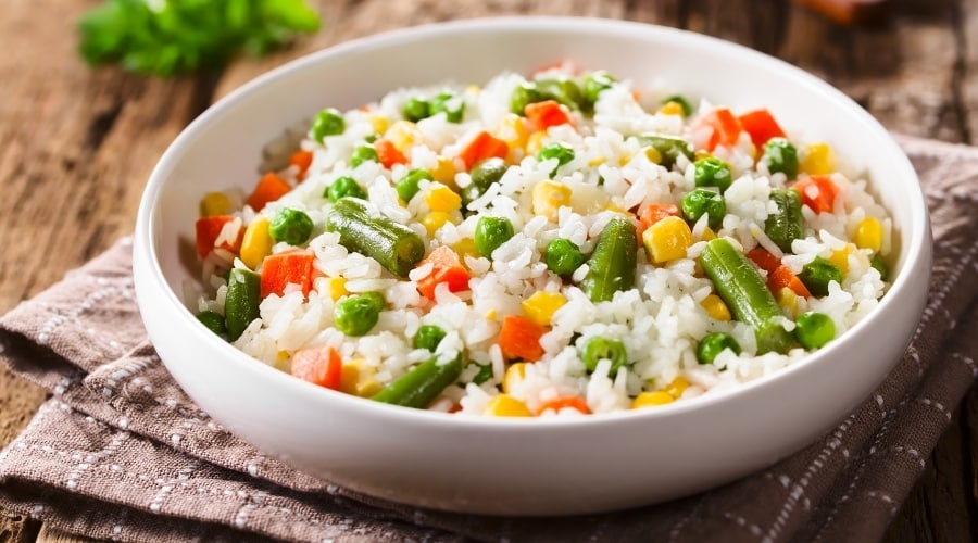 Bowl of Vegetables and Grains