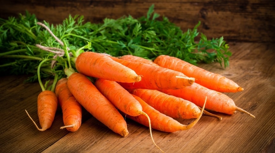 Bunch of Orange Root Vegetables