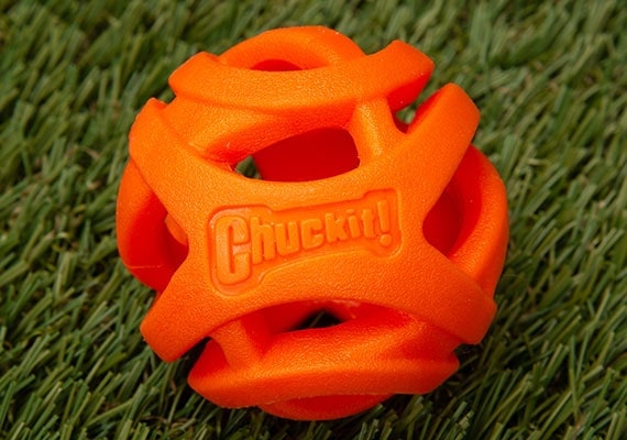 Chuckit! Breathe Right Ball for small, flat-faced dogs