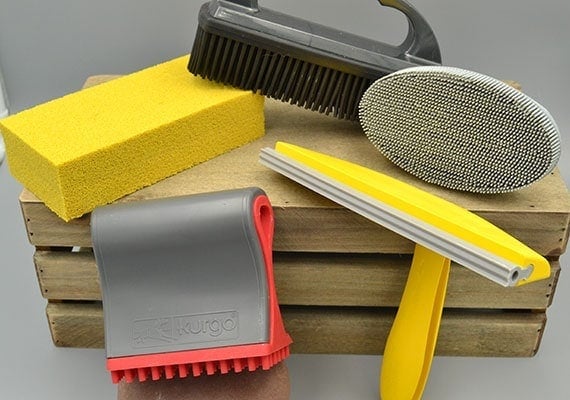 Different types of pet hair removers for various surfaces and materials