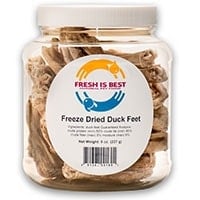 Fresh Is Best freeze-dried duck feet dog treats