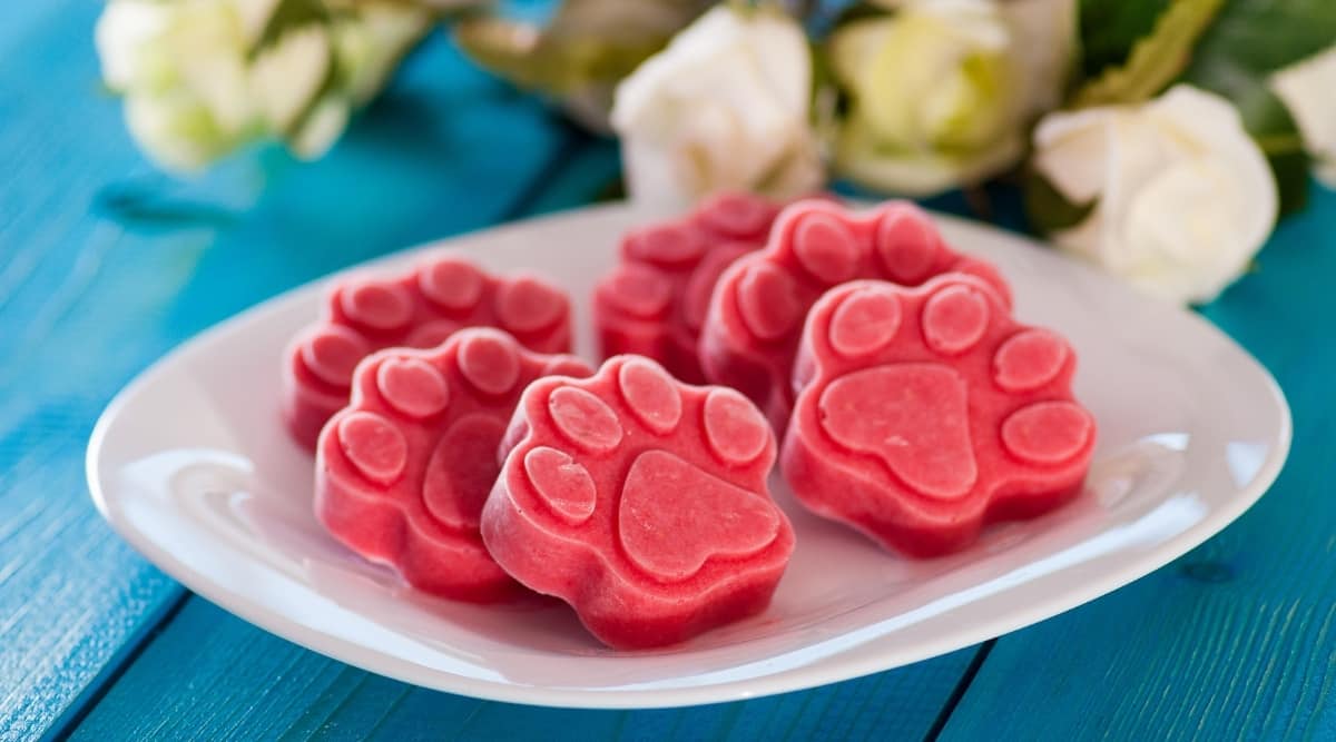 Frozen strawberry treats.