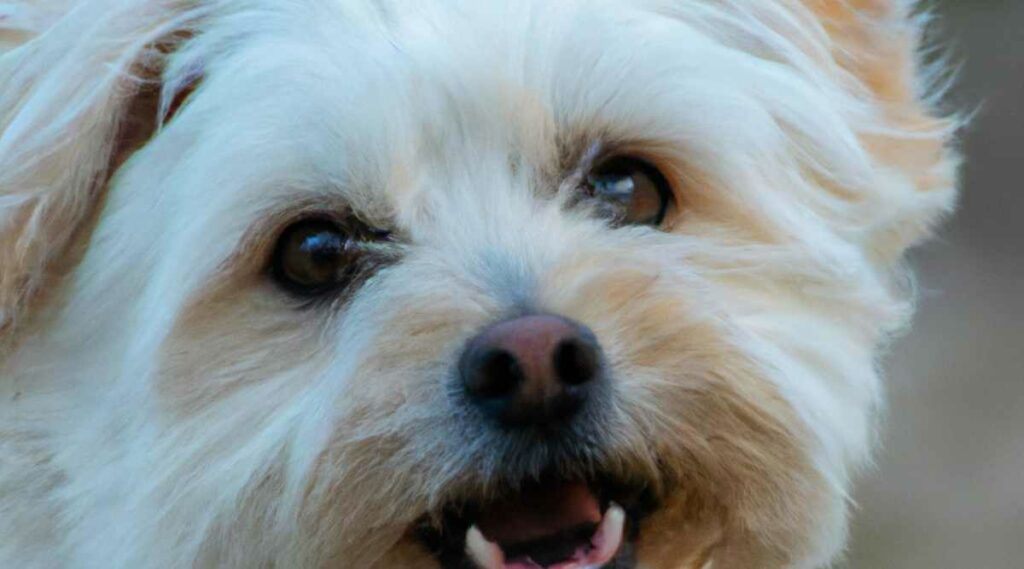 Highland Maltie snout up close
