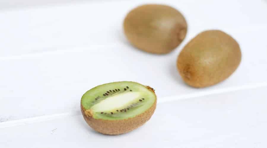 Kiwi on White Table
