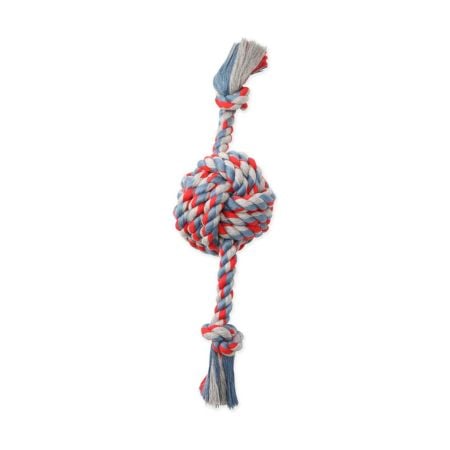 Mammoth Flossy Chews Fist Ball with Rope Ends.