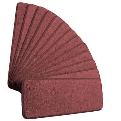 Non-slip carpet stair treads to stop dog slipping on hardwood steps