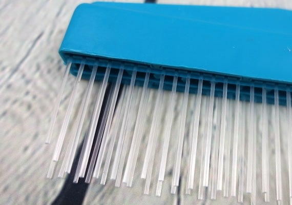 Nylon Carpet Rake teeth designed to collect dog hair