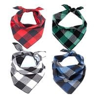 Odi Style Buffalo Plaid Dog Bandanas