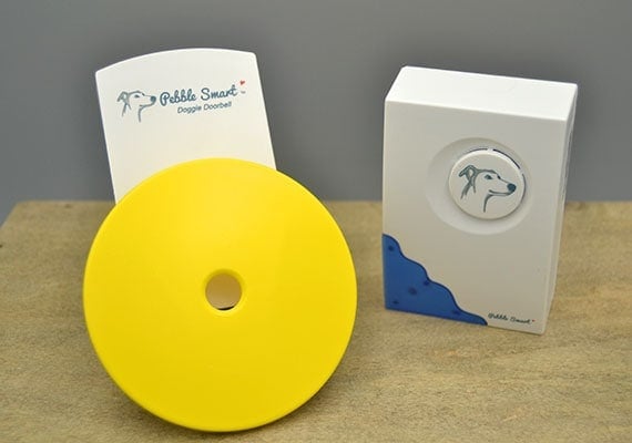 Pebble Smart Wireless Dog Doorbell and receiver