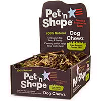 Pet 'n Shape USA all natural Cewz bulk case of duck feet dog treats