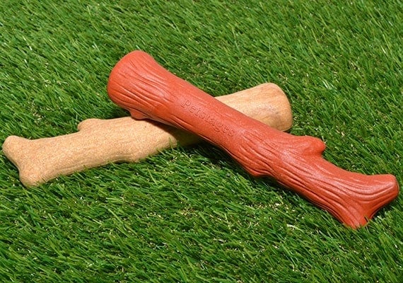Pet stages natural wood dogwood chew toy compared to mesquite flavor
