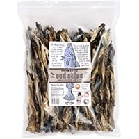 Polkadog Alaskan cod skins bulk 2lbs pack of USA sourced and manfactured fish skin chews