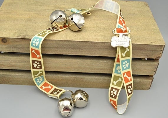 PoochieBells housetraining and potty time dog doorbell