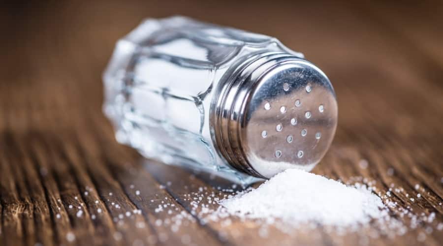 Salt Falling from a Shaker