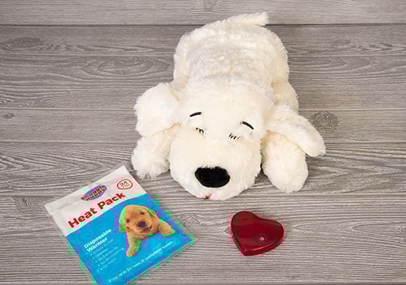 Smart Pet Love snuggle Puppy Heart Beat and heat pack included in box