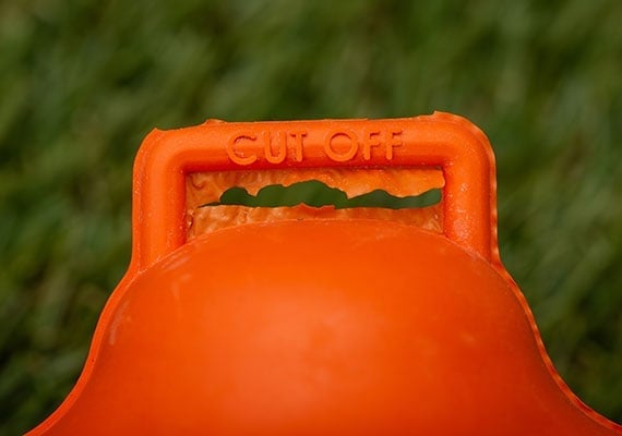SodaPup Crazy Bounce Tab that needs to be cut off before use