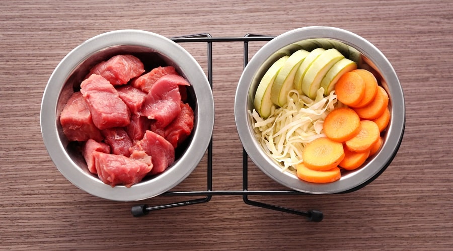 Sweet Potatoes in Dog Bowl