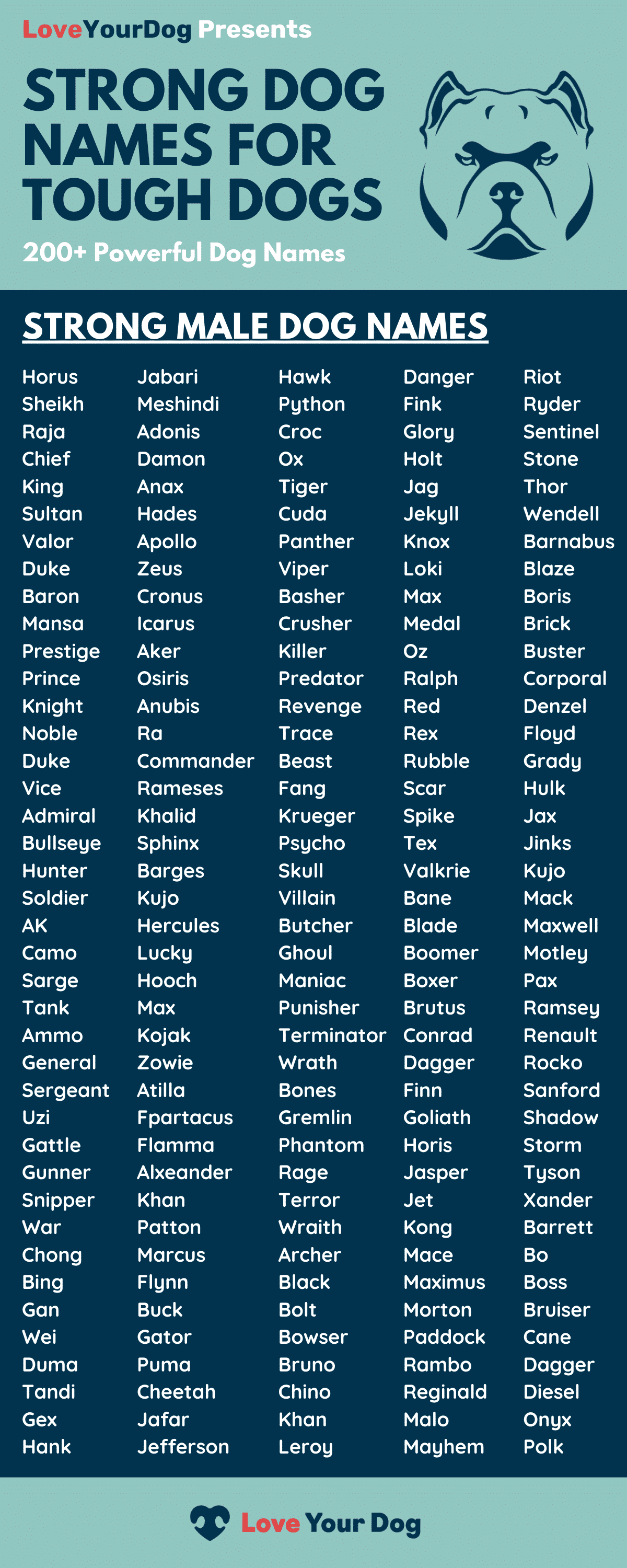 Tough Dog Names