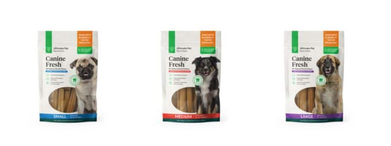 Ultimate Pet Nutrition dental sticks.