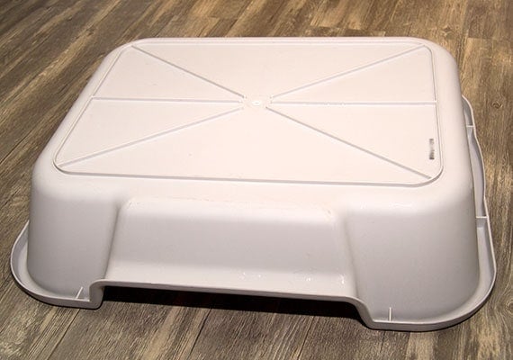 Underside of PuppyGoHere Litter Pan for dogs