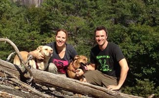 Alex and Michelle Schenker Alex and Michelle with Barley and Lily