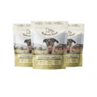 3 Bags of Badlands Ranch dog food recipes.