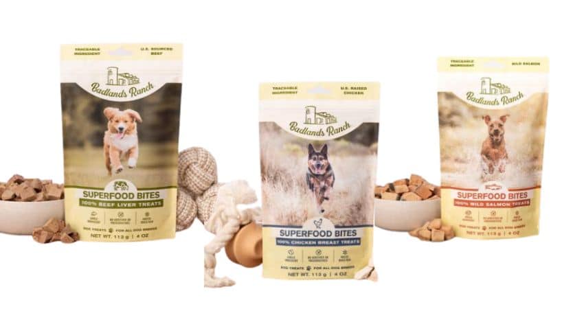 badlands range dog treats three flavors