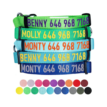 Blueberry Pet Essentials Personalized Martingale Collars