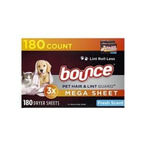 bounce pet hair dryer sheets