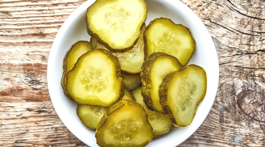 bowl of pickles