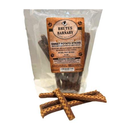 brutus and barnaby sweet potato crunchy sticks for dogs