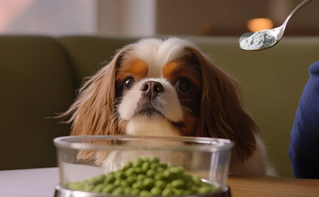Cavalier with spoon of white powder in front of face.