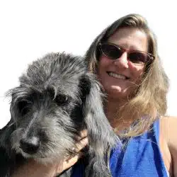Daniele Degroot with Dog