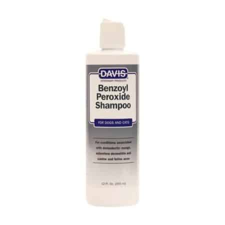 Davis Benzoyl Peroxide Shampoo bottle.