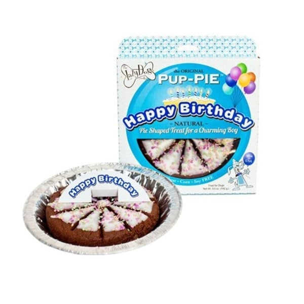 Dog cake pie treat.