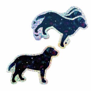dog galaxy sticker